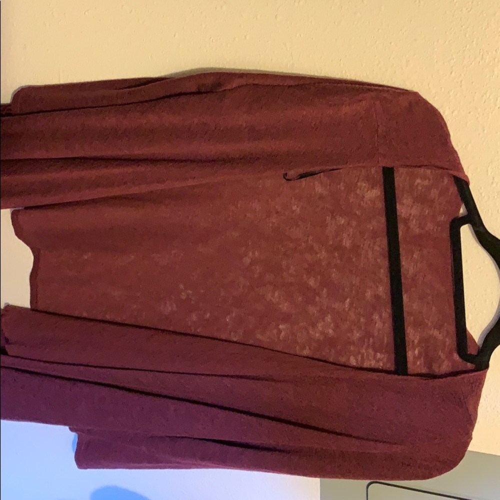 Burgundy thin cardigan